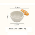 Axyaa Ceramic Seasoning Dish Set - Elegant Tableware for Dipping Sauce and Snacks