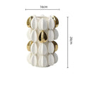 Axyaa Fruit Shape Gold Ceramic Vase - Creative Handicraft Home Decoration Accessory