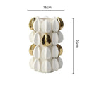 Axyaa Fruit Shape Gold Ceramic Vase - Creative Handicraft Home Decoration Accessory