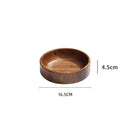 Axyaa Wooden Nut Plate: High-Grade Creative Dessert & Fruit Holder, Kitchen Tableware