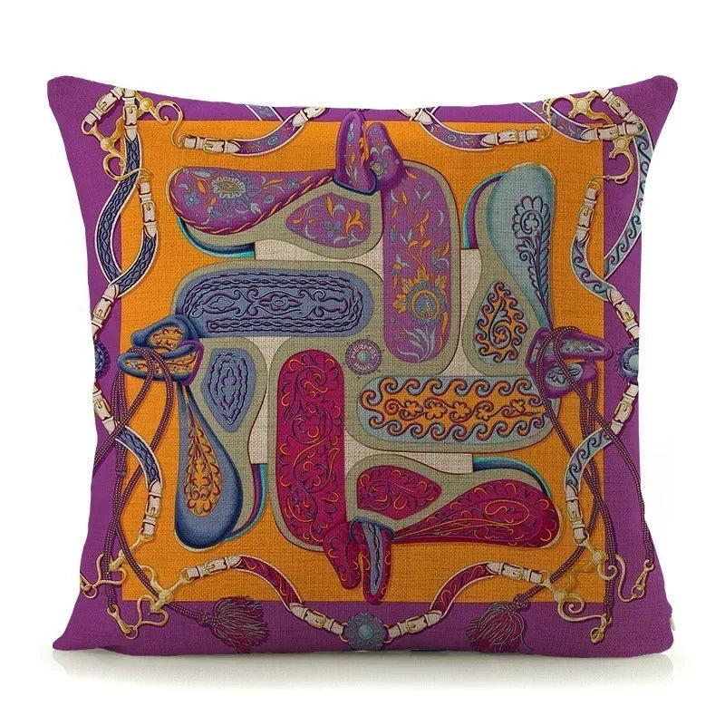 Luxury Abstract Art Pattern Pillow Cover by Axyaa - 45x45cm