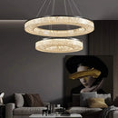 Axyaa Copper Ring Ceiling Light: LED Round Resin Lamp for Luxury Living