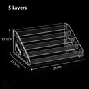 Axyaa Acrylic Desktop Perfume Shelf & Cosmetic Organizer Rack