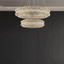 Axyaa Crystal Chandelier High-end Luxury Pendant Lamp for Home Decor Lighting