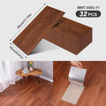 Axyaa Wood Grain Self-Adhesive Floor Strips: Peelable & Sticky for Living Room, Bedroom