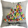 Axyaa Graffiti Street Art Pillow Covers - Home Decoration Lions David Lips Cover
