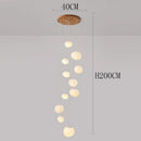 Axyaa Modern LED Staircase Chandeliers for Living Room Lighting