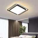 Axyaa LED Ceiling Lamp: Modern Black Gold Chandelier for Home Decor & Bedroom Lighting
