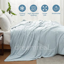 Axyaa Lightweight Cooling Comforter: Soft Smooth Air Condition Blanket for Summer