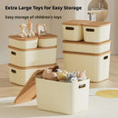 Axyaa Plastic Desktop Storage Box with Lid - Organizer Basket for Snacks and Cosmetics