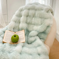 Axyaa Long Fur Rabbit Plush Blanket