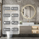 Axyaa LED Backlit Bathroom Mirror with 3 Light Colors & Dimming