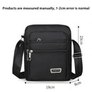 Axyaa Waterproof Single Shoulder Bag with Multiple Layers and Secure Zipper