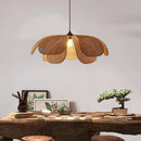 Axyaa Woven Rattan LED Chandelier Pendant Lamp for Home Decor Lighting