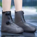 Axyaa Waterproof Silicone Shoe Cover Outdoor Anti-slip Rain Boots Reusable Footwear