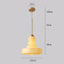 Axyaa Retro Glass LED Pendant Chandelier for Kitchen, Bedroom, and Bar