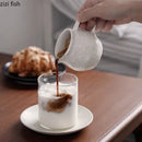 Axyaa Ceramic Milk Pot Gravy Boat Steak Sauce Dispenser Restaurant Seasoning Tool