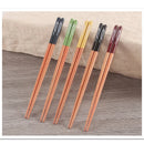 Wooden Chopsticks Set - Axyaa Household Long Non-slip Japanese Tableware