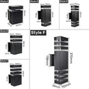 Axyaa LED Outdoor Wall Lamps GU10 e27 Waterproof Square Sconces IP65 Balcony Street Lighting