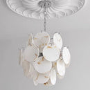 Axyaa Marble Chandelier: Faux Alabaster Ceiling Lamp for Living Room, Dining Room, Bedroom