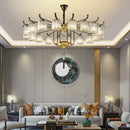 Axyaa Luxury Crystal Chandelier for Modern Chinese Living Room