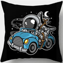 Axyaa Spacemen Rocket Pillowcase for Sofa Home Decor Kids Room