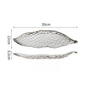 Axyaa Retro Glass Fruit Plate: Creative Hammer Pattern, Light Luxury Design