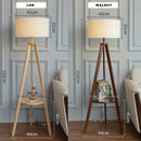 Axyaa Nordic Wooden Floor Lamp for Modern Living Room Decor