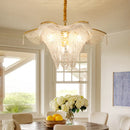 Axyaa Modern Butterfly Crystal Chandelier for Living Room Lighting fixutre