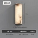 Axyaa Marble Wall Lamp: Modern Italian Design, Luxury Bedroom Sconce