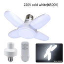 Axyaa 28W E27 LED Light Bulb with Timer Remote Controller for Home, Warehouse, Garage