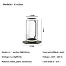 Axyaa Clear Glass Minimalist Floor Lamp for Modern Living Room Bedroom Decorating