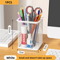 Axyaa Mesh Pencil Cup Pen Holder Black Metal Desktop Organizer