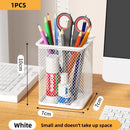 Axyaa Mesh Pencil Cup Pen Holder Black Metal Desktop Organizer