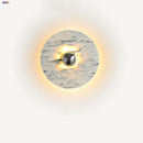 Axyaa Marble LED Wall Sconce Round Indoor Lamp for Home Decor