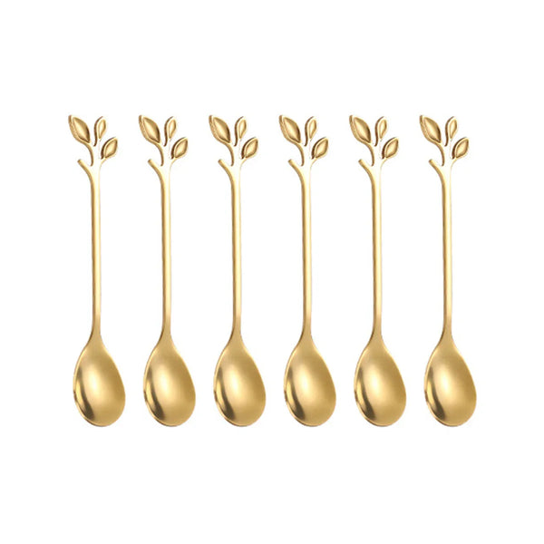 Axyaa Stainless Steel Ice Cream Scoop Set of 6 Pieces