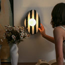 Axyaa Marble Wall Sconce: Modern Irregular Stone Lamp for Interior Decor