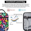 Colorful Butterfly Axyaa Insulated Lunch Bag for Work Travel and Picnic