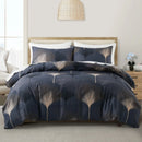 Leaf Plant Duvet Set, Boho Quilt Cover, Home Bedding by Axyaa