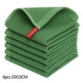 Axyaa Waffle Weave Kitchen Towel Set Absorbent Quick Dry Dishcloth Wash Cloth