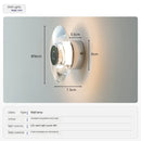 Axyaa Exquisite Crystal Round Wall Lamp for Home Decoration