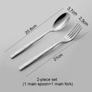 Axyaa Stainless Steel Stone Pattern Dinnerware Set Knife Fork Spoon Kitchen Tools
