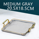 Axyaa Nordic Green Acrylic Tray for Tea Set & Jewelry Storage
