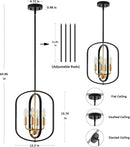 Axyaa Chinese Rural Hanging Pendant Light for Kitchen Restaurant Farmhouse