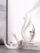 Axyaa European Ceramic Phoenix Ornament Set for High-End Home Decor