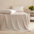 Axyaa Mulberry Silk Flat Bed Sheet | Ultra Soft Luxury Top Sheet Bed Linen