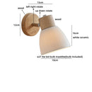 Axyaa LED Wood Socket Wall Lamp for Dressing Table and Bathroom Mirror Lighting
