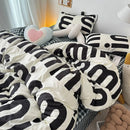 Axyaa Pink Korean Style Bedding Set - Twin to Queen Sizes
