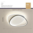 Axyaa Nordic Modern Bedroom LED Lamp: Simple, Ultra-thin, Art Interlaced Lines, Round Design