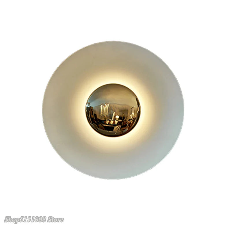 Axyaa Modern UFO Wall Sconce for Bedroom Restaurant Decor